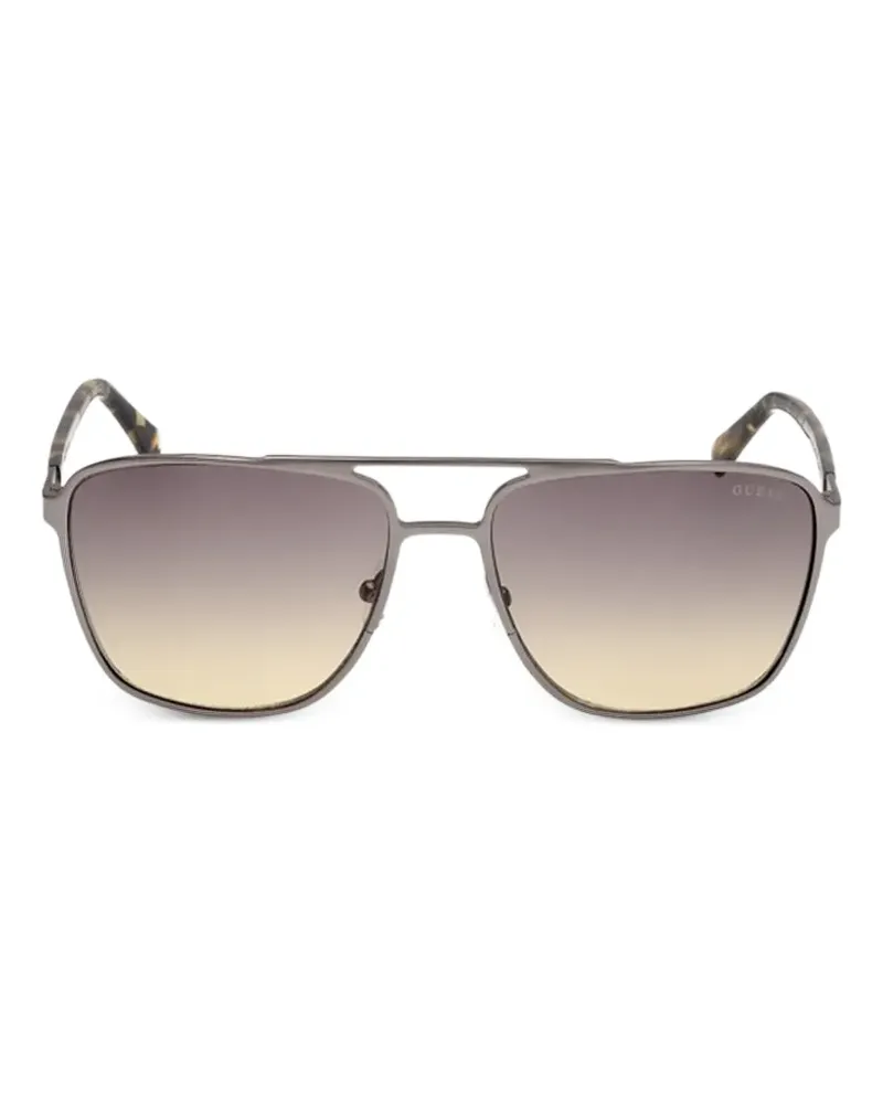 Guess double-bridge sunglasses - Silber Silber