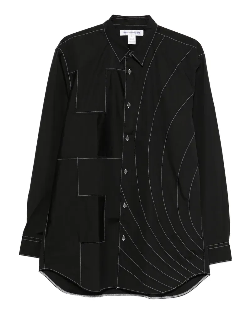 Comme des Garçons button shirt - Schwarz Schwarz