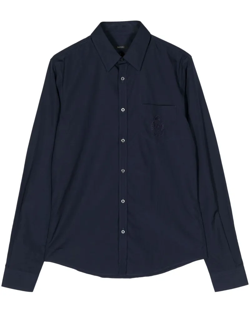 Gucci Hemd mit Logo-Stickerei - Blau Blau