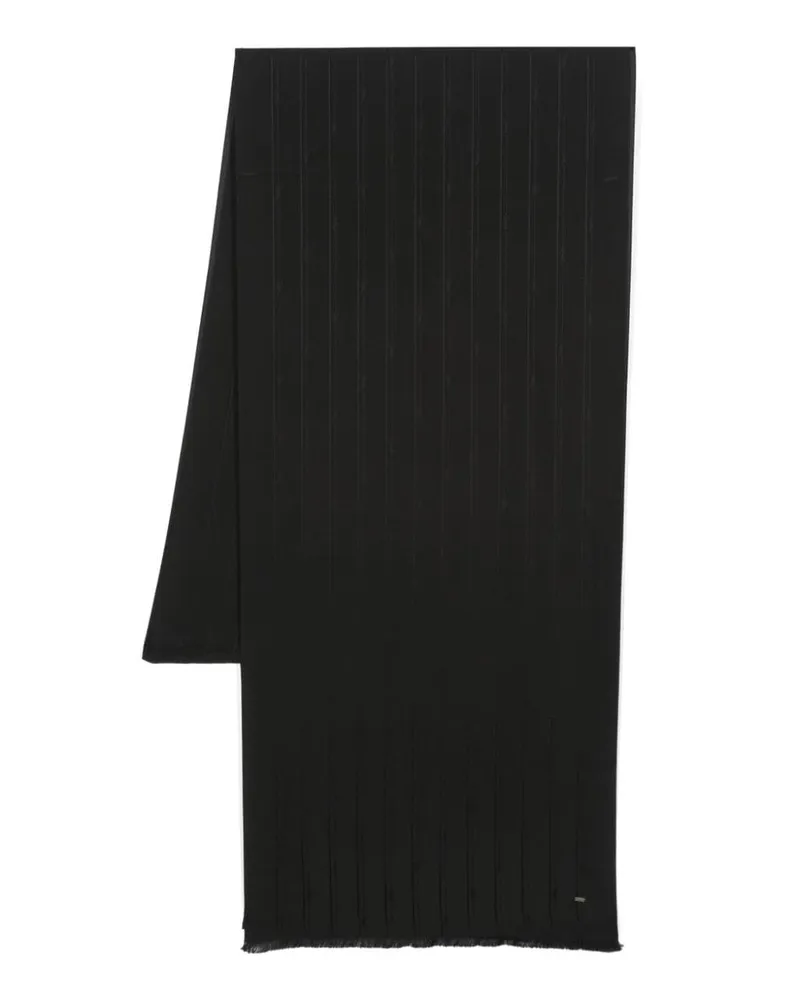 Saint Laurent Cassandre Schal - Schwarz Schwarz