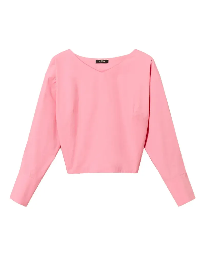 Twin-Set Wickelbluse - Rosa Rosa