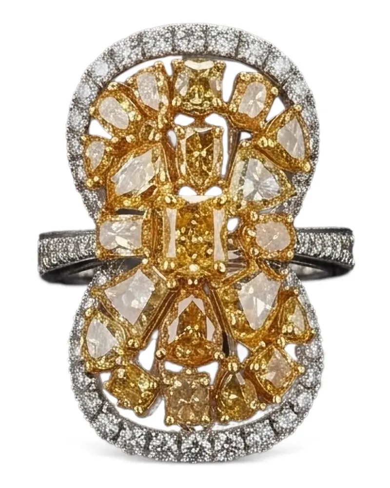 HYT Jewelry Ring mit Diamanten - Silber Silber