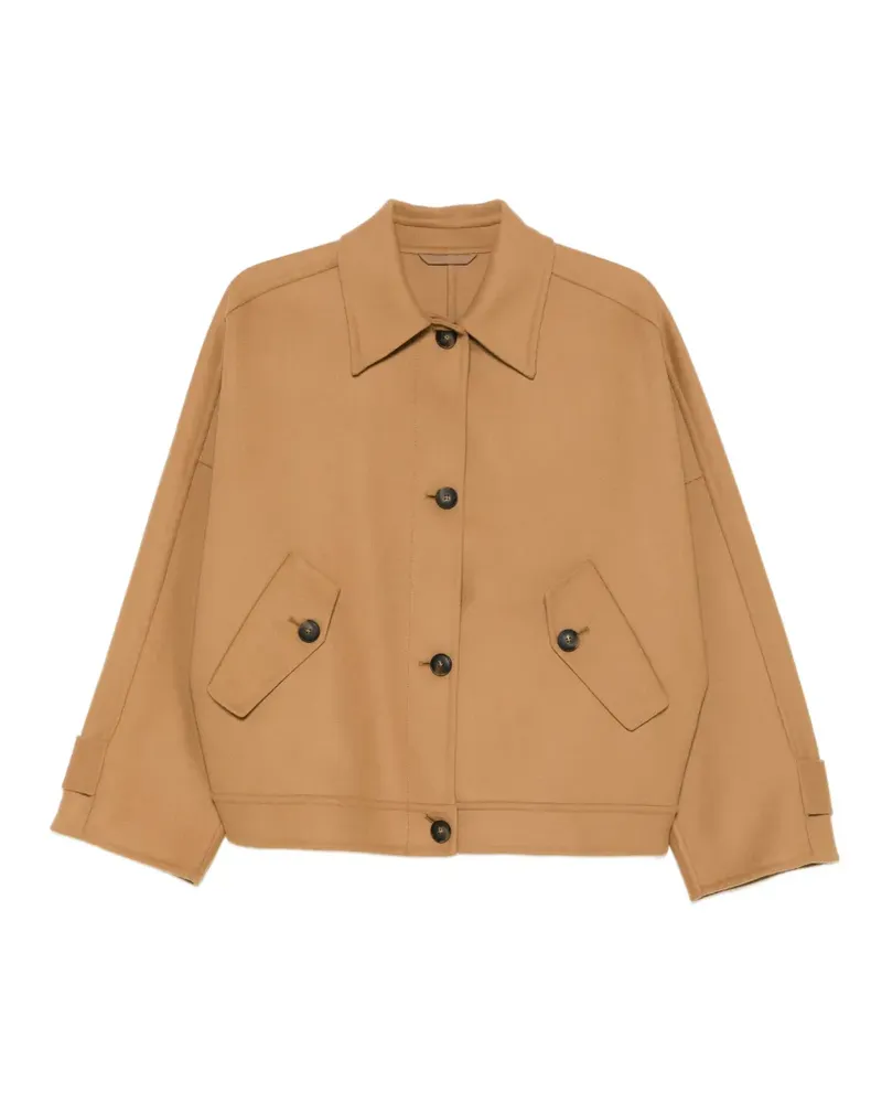 Closed flap-pocket buttoned jacket - Nude Nude