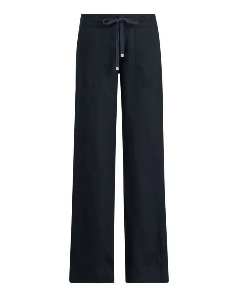 Ralph Lauren Leinenhose mit Kordelzug - Blau Blau