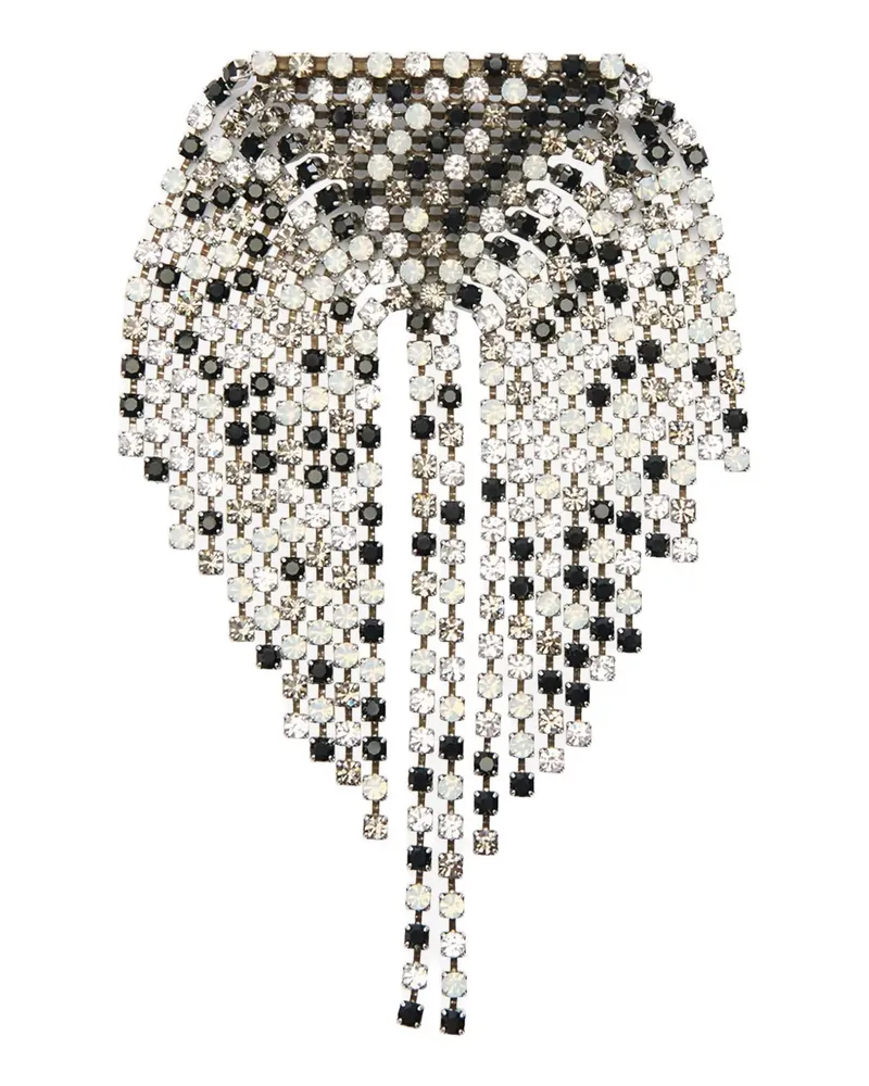 Isabel Marant Faye crystal-embellished brooch - Silber Silber