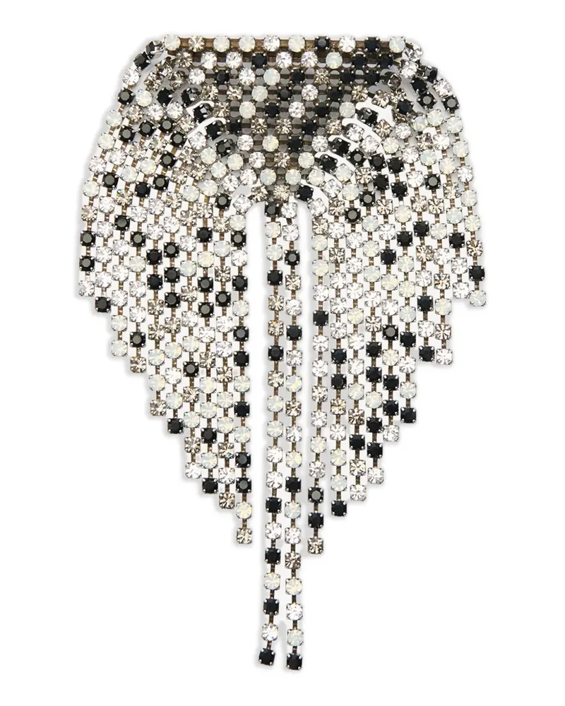 Isabel Marant Faye Brosche mit Kristallen - Silber Silber