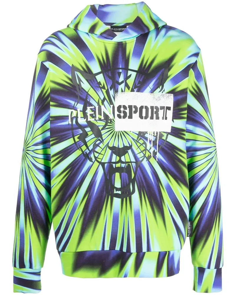 Philipp Plein Hoodie mit Batikmuster - Grün Grün