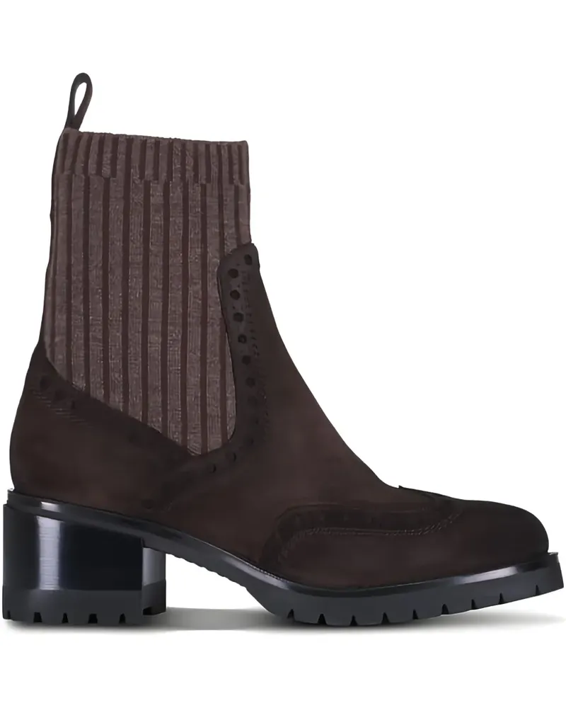 Santoni Ferret round-toe boots - Braun Braun