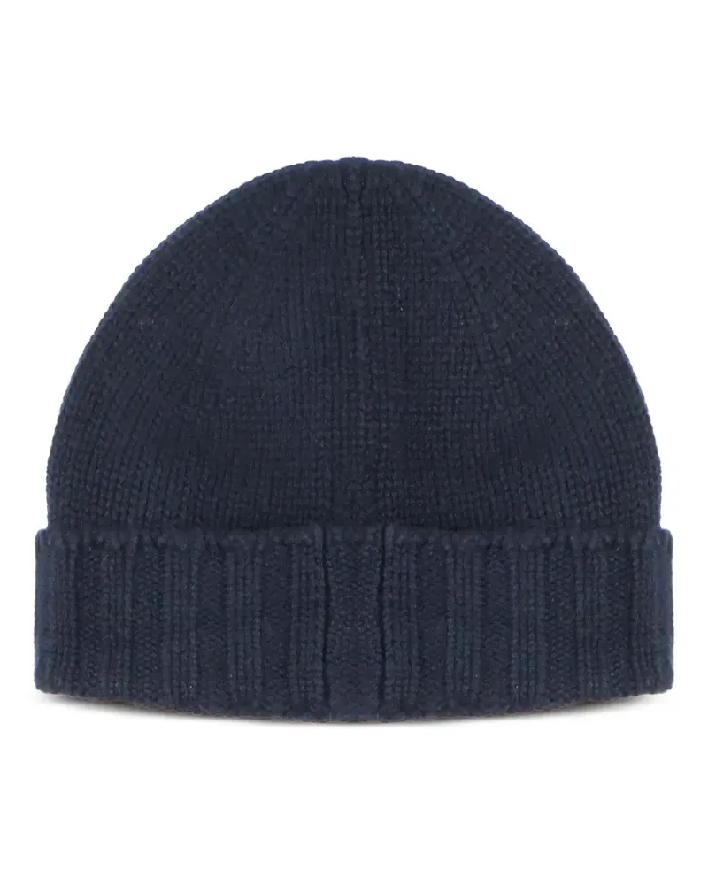 John Galliano Gerippte Beanie - Blau Blau