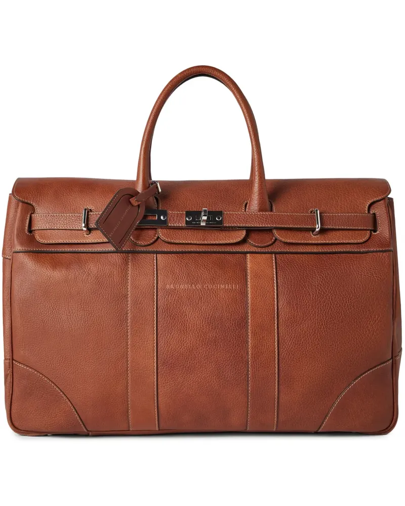 Brunello Cucinelli Weekender Country Reisetasche - Braun Braun