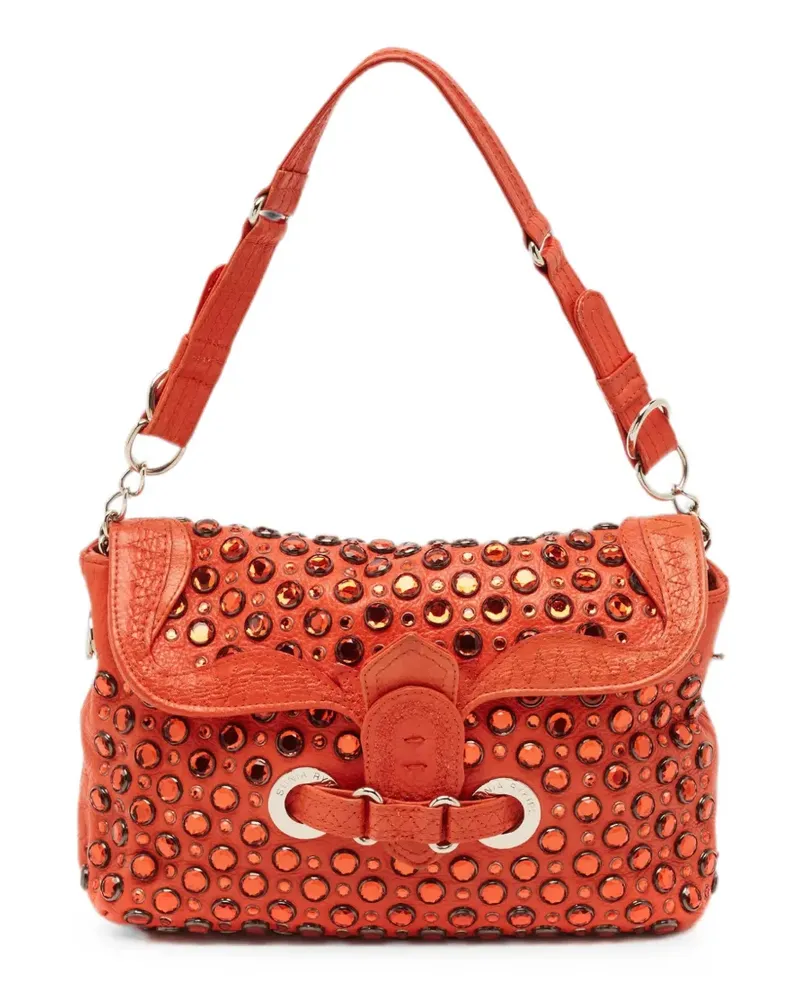 3.1 phillip lim crystal-embellished shoulder bag - Orange Orange
