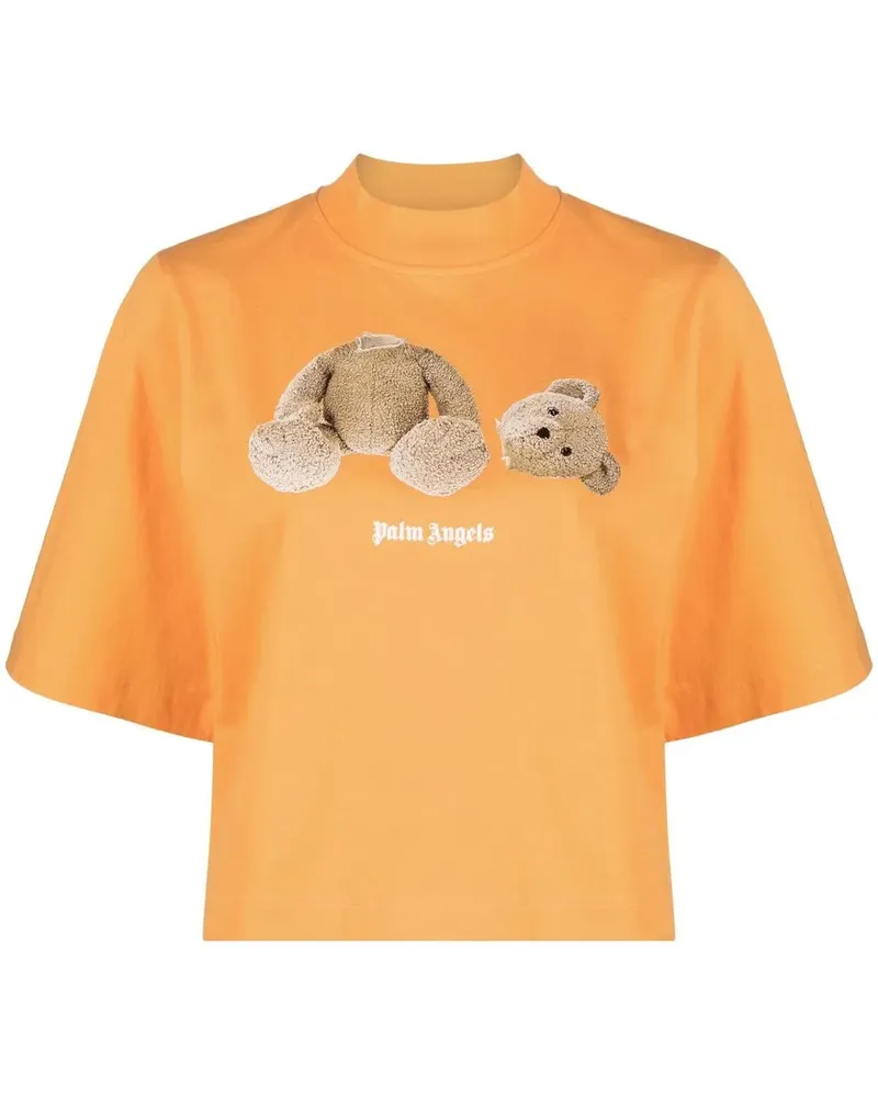 Palm Angels T-Shirt mit Teddy-Print - Orange Orange