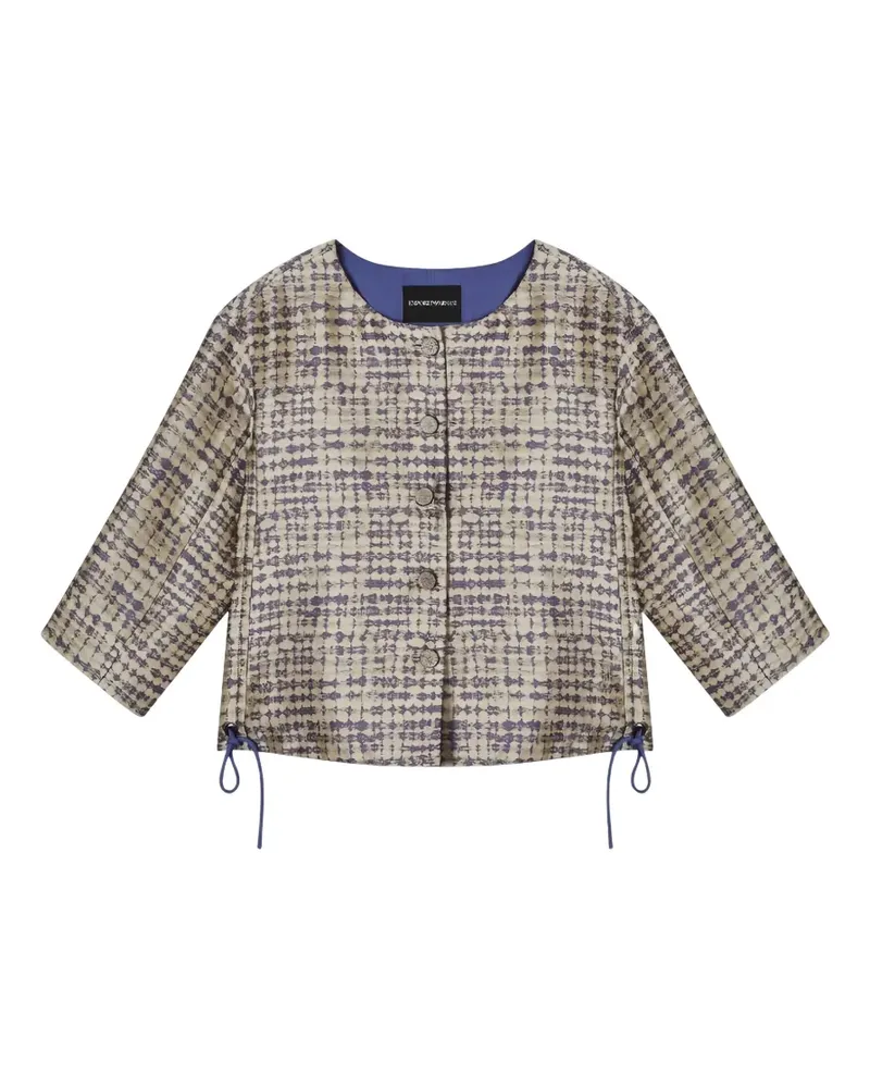 Emporio Armani Jacke mit Jacquardmuster - Nude Nude