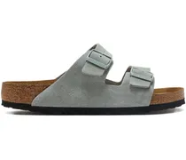 Arizona Wildlederpantoletten mit Schnallen - Grau