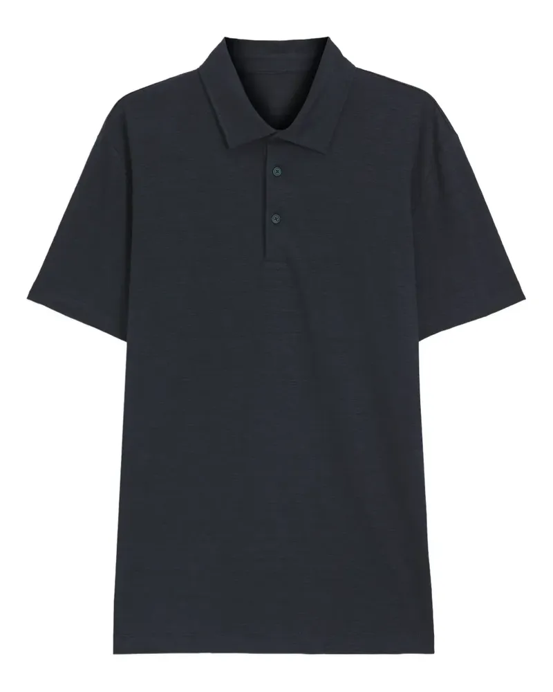 HUGO BOSS x David Beckham Poloshirt aus Leinen - Blau Blau