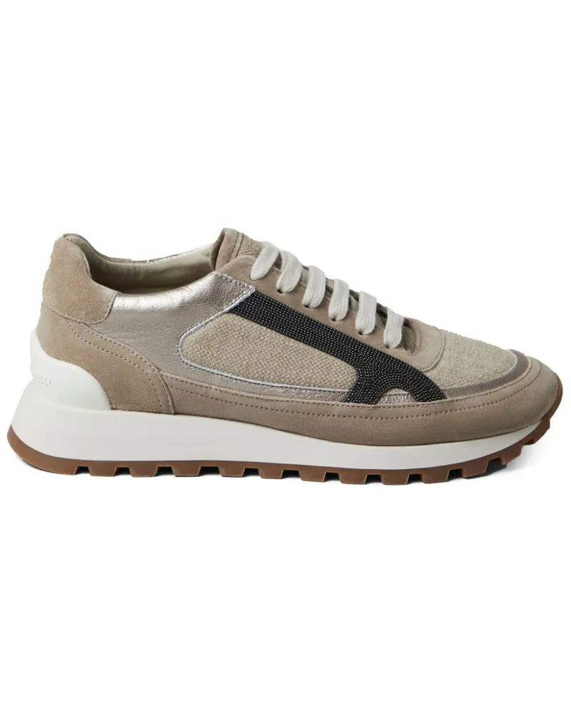 Brunello Cucinelli Verzierte Sneakers - Braun Braun