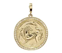 Großer 18kt Animal Kingdom Coin Gelbgoldanhänger
