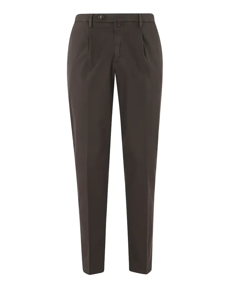 Briglia 1949 pleated pressed-crease tailored trousers - Braun Braun