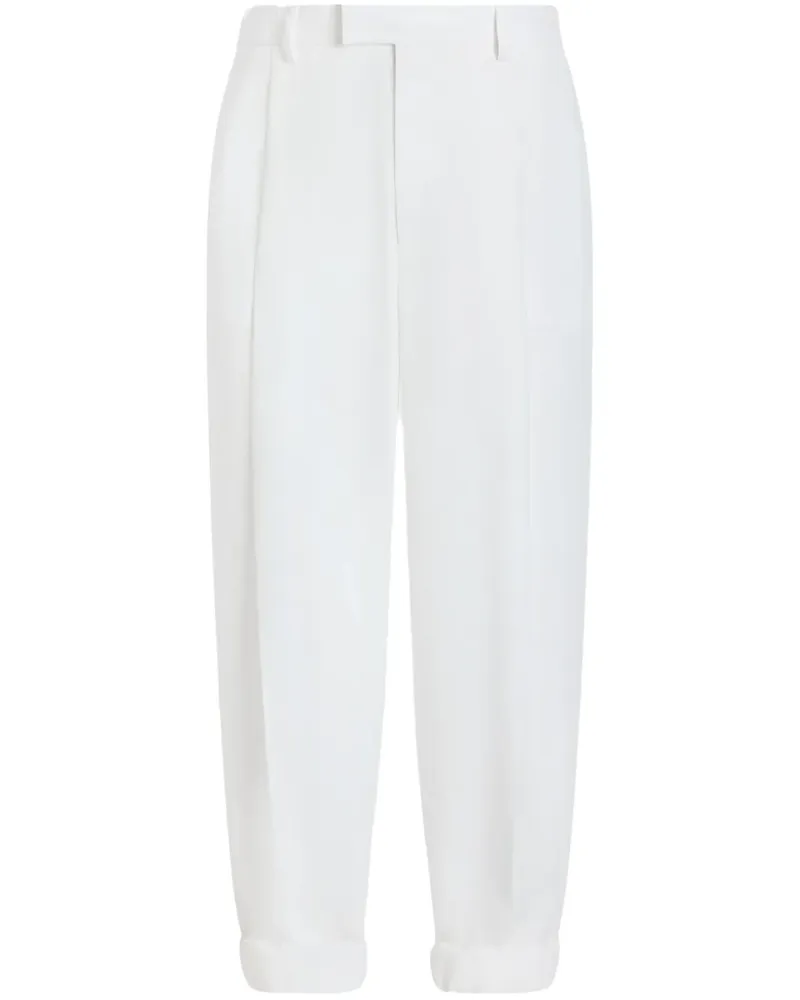 Dolce & Gabbana Hose mit umgeschlagenem Saum - Weiß Weiß