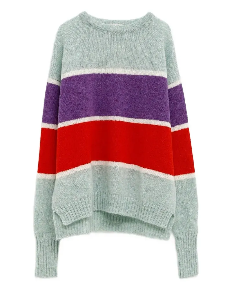 J.W.Anderson contrast-striped sweater - Blau Blau