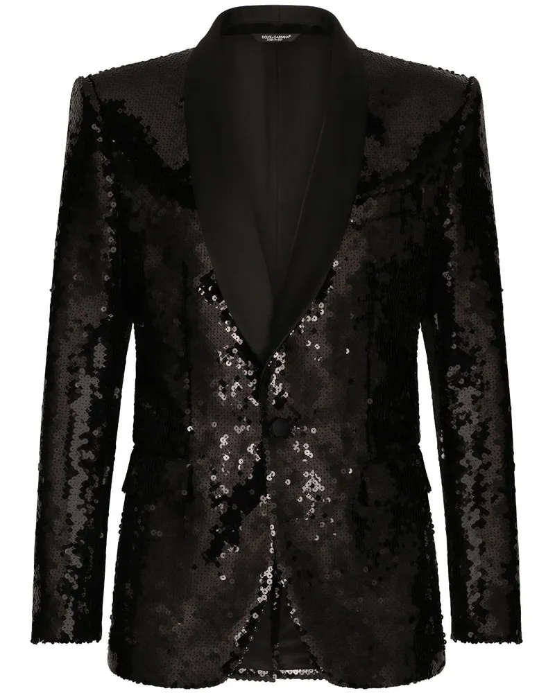 Dolce & Gabbana Anzug mit Pailletten - Schwarz Schwarz
