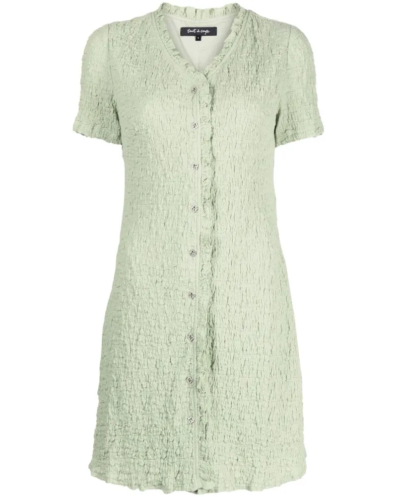 Tout a Coup Kleid mit Cloqué-Effekt - Grün Grün