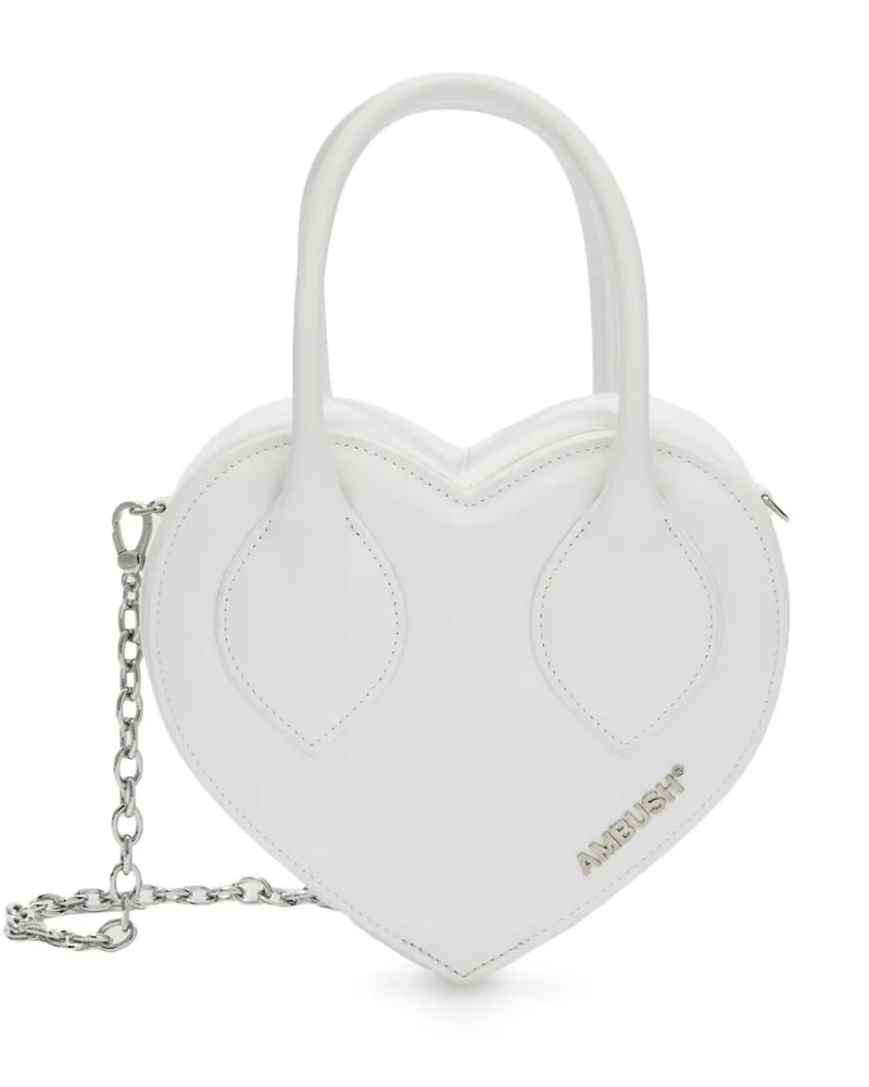 AMBUSH Schultertasche mit Herzform - Weiß Weiß