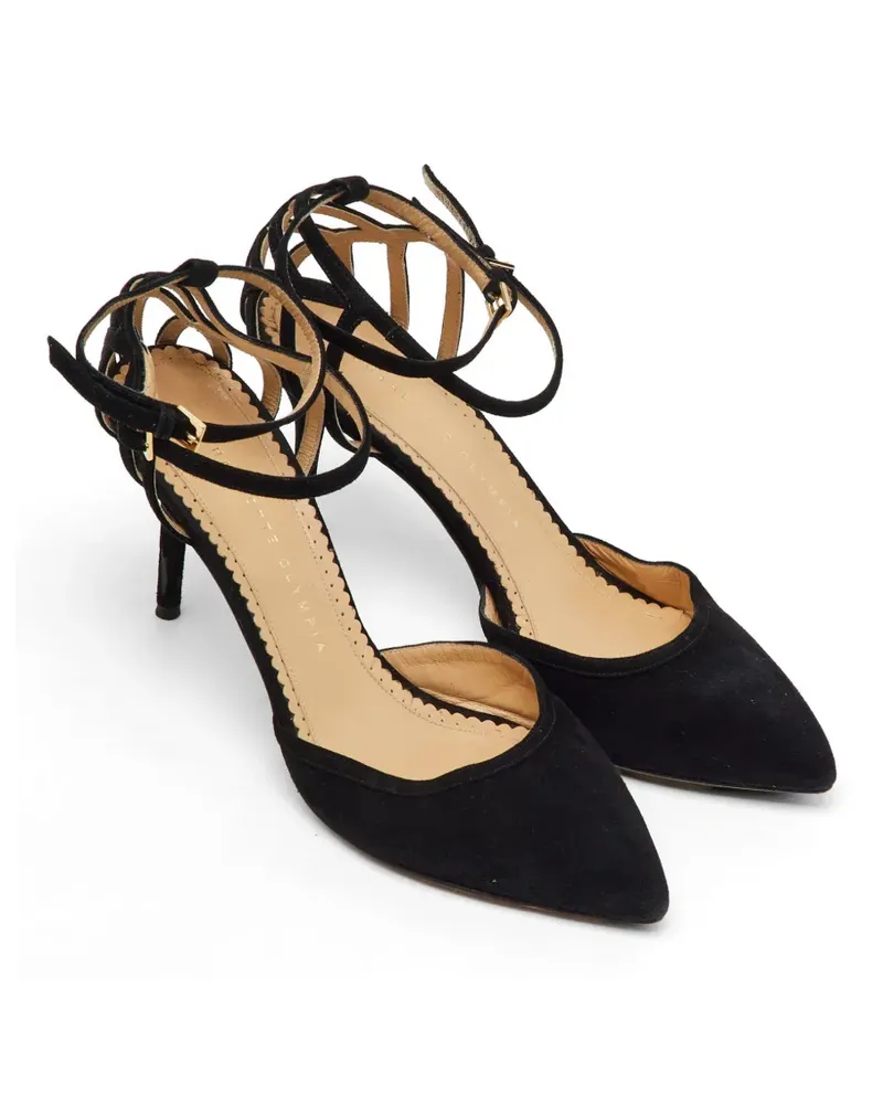 Charlotte Olympia Pumps mit spitzer Kappe - Schwarz Schwarz