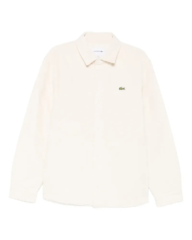 Lacoste Hemd aus Cord - Nude Nude