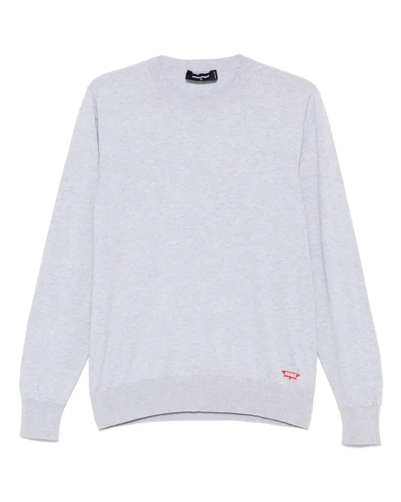 Dsquared2 Sweatshirt mit Logo-Stickerei - Grau Grau