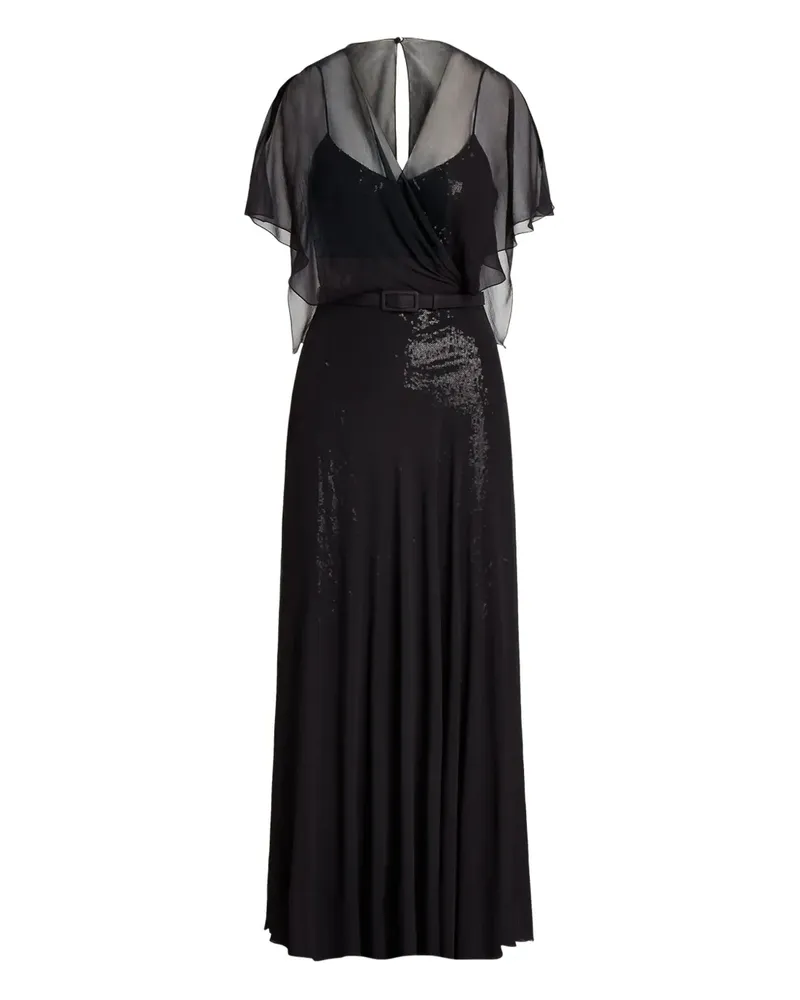 Ralph Lauren belt-detail midi dress - Schwarz Schwarz