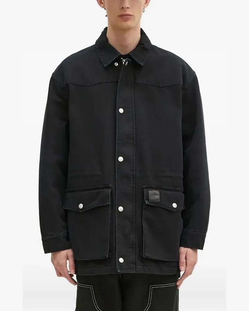 Carhartt WIP Jeansjacke mit Klappentasche - Schwarz Schwarz