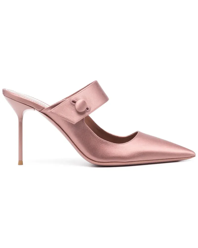 Paris Texas Satin-Mules 95mm - Rosa Rosa
