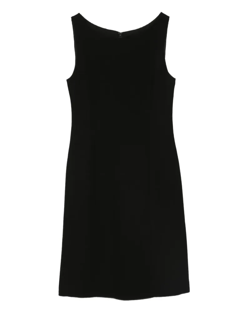 Emporio Armani Ärmelloses Kleid mit U-Boot-Ausschnitt - Schwarz Schwarz