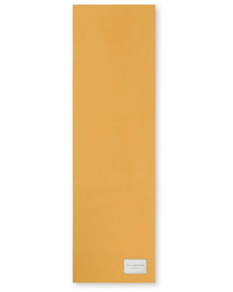 Philosophy Di Lorenzo Serafini Schal mit Logo-Schild - Gelb Gelb