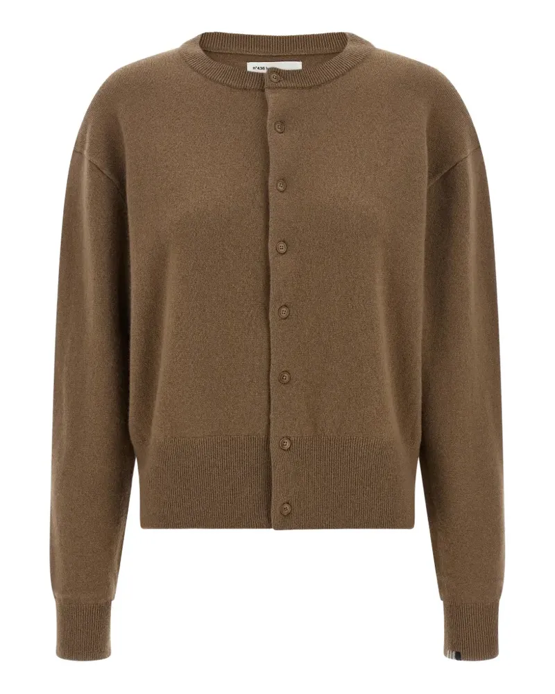 extreme cashmere n°436 Luce round-neck cardigan - Braun Braun