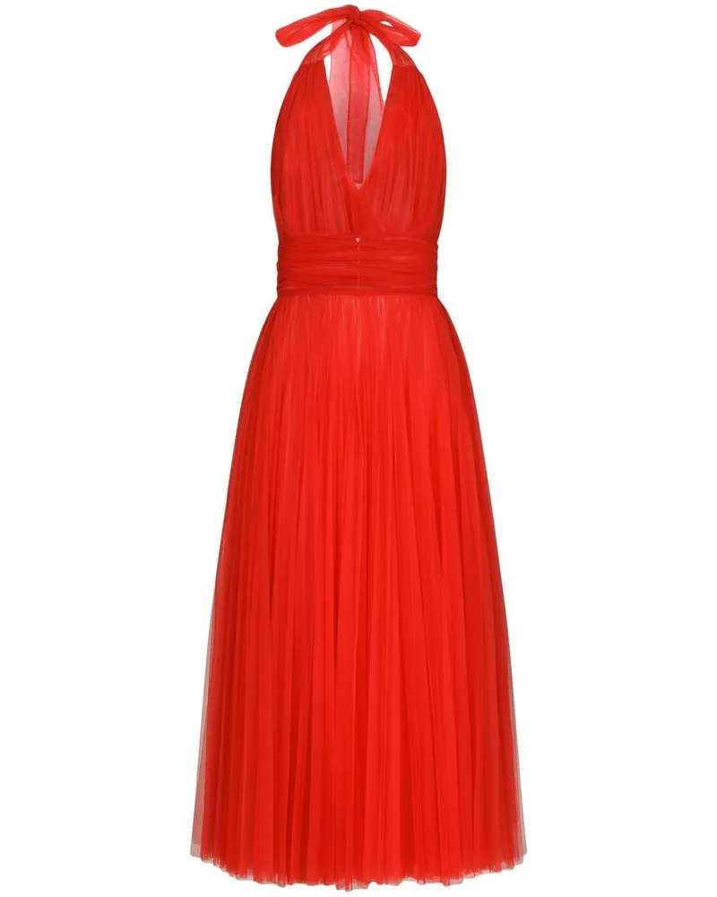 Dolce & Gabbana Neckholder-Midikleid - Rot Rot