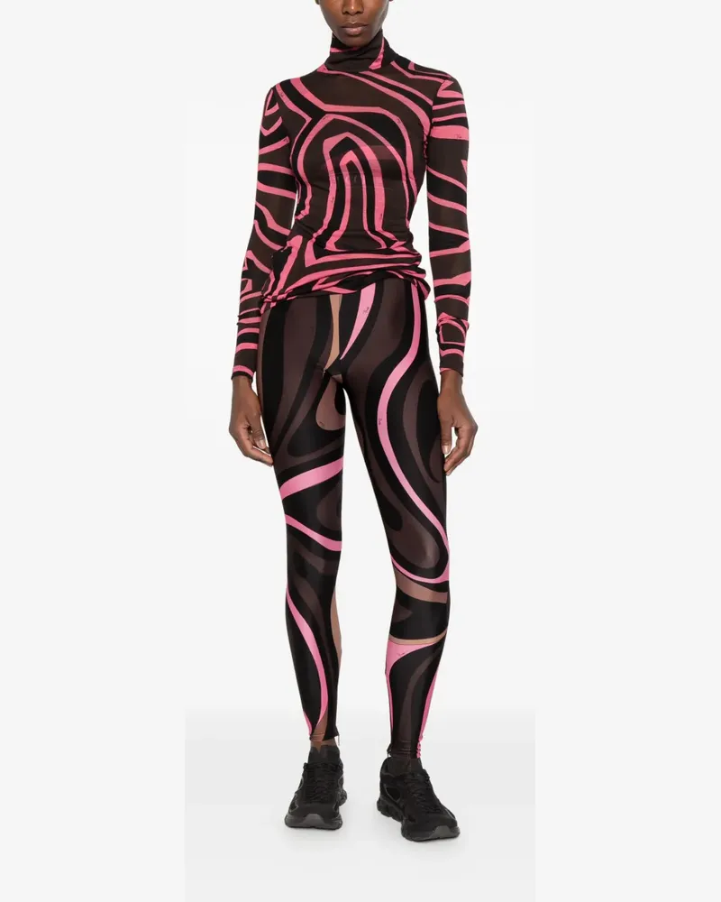 Emilio Pucci Oberteil mit Iride-Print - Schwarz Schwarz