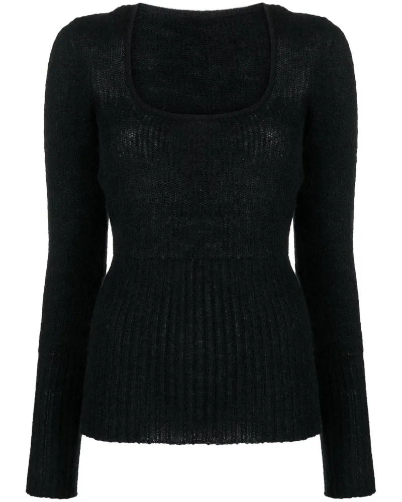 Jacquemus Klassischer Pullover - Schwarz Schwarz