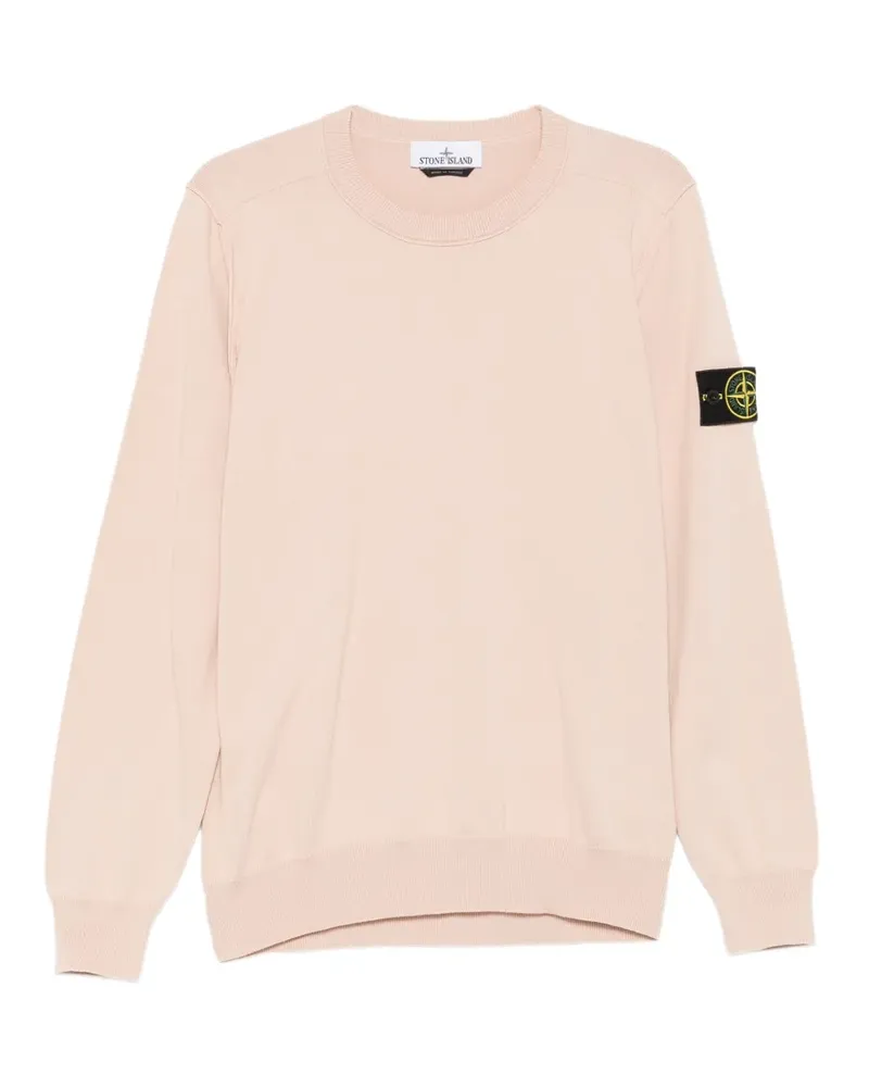 Stone Island Compass-patch zip-up hoodie - Rosa Rosa