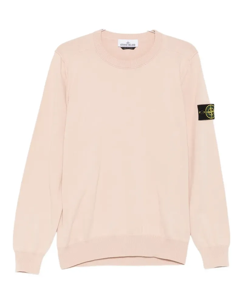 Stone Island Compass-patch zip-up hoodie - Rosa Rosa