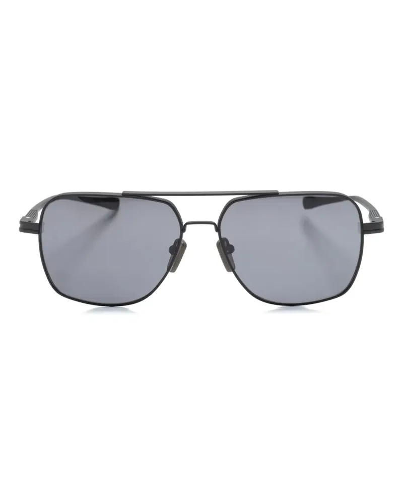 DITA Eckige Sonnenbrille aus Titan - Schwarz Schwarz