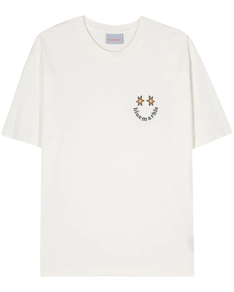 BLUEMARBLE T-Shirt mit Logo-Stickerei - Weiß Weiß