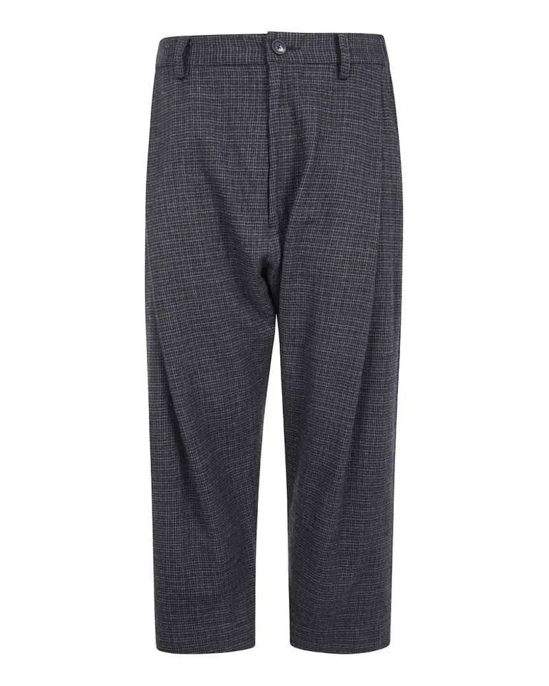 Ziggy Chen Karierte Tapered-Hose - Grau Grau