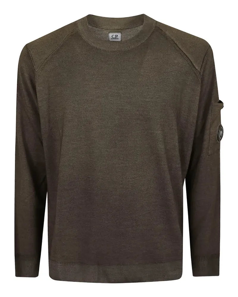 C.P. Company Re-Colour Lens Pullover aus Merinowolle - Braun Braun
