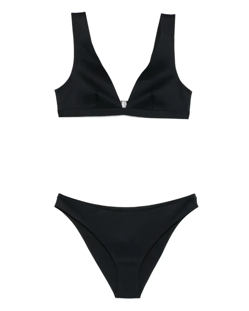MC2 Saint Barth Bikini mit V-Ausschnitt - Schwarz Schwarz
