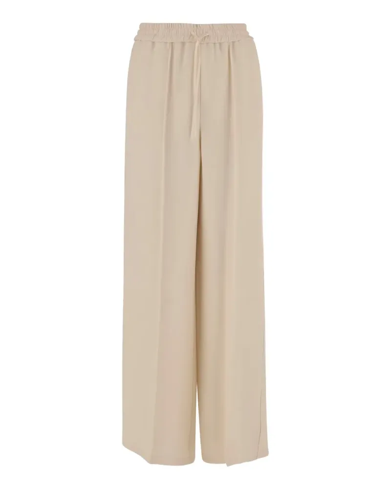 Valentino Garavani drawstring wide-leg trousers - Nude Nude