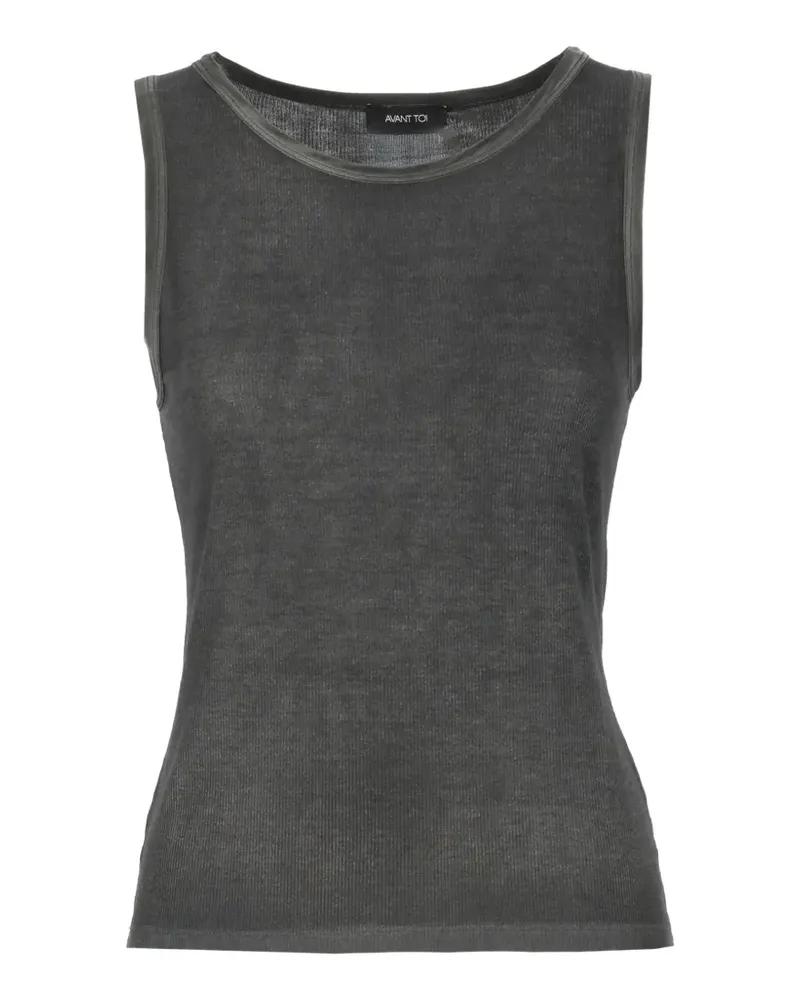 Avant Toi fine-ribbed tank top - Grau Grau