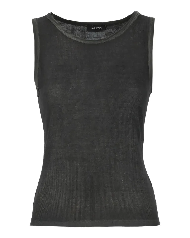 Avant Toi fine-ribbed tank top - Grau Grau