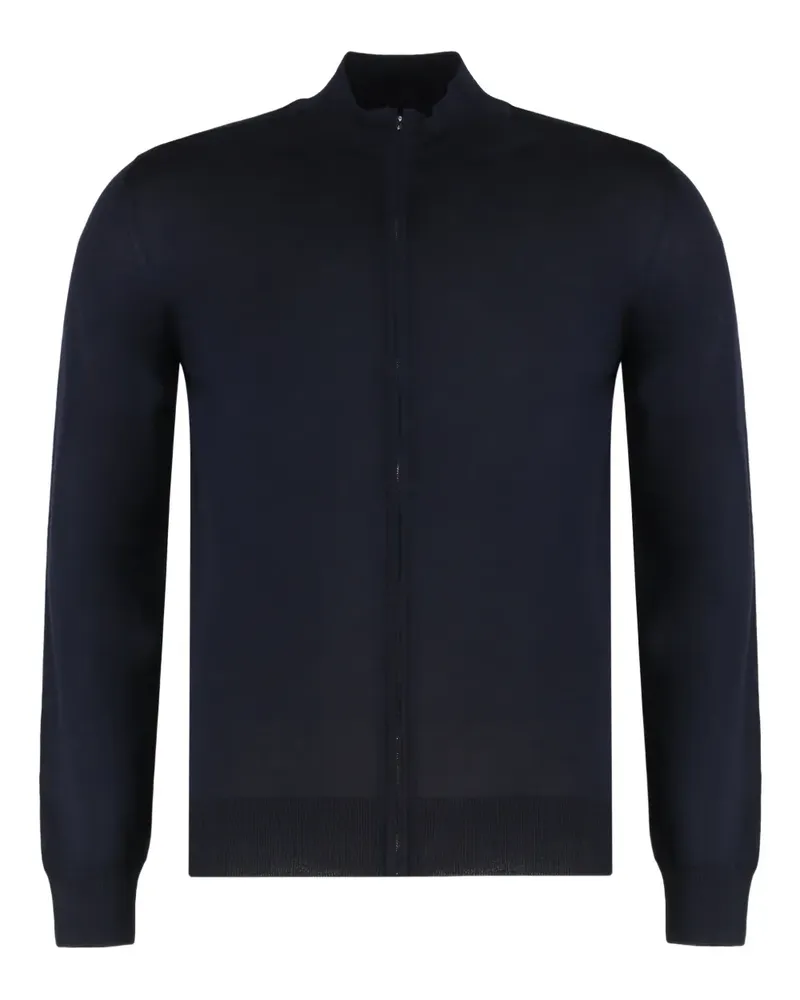 MOORER Casoni zip-up cardigan - Blau Blau